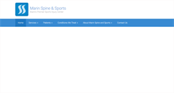 Desktop Screenshot of marinspineandsports.com