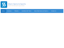 Tablet Screenshot of marinspineandsports.com